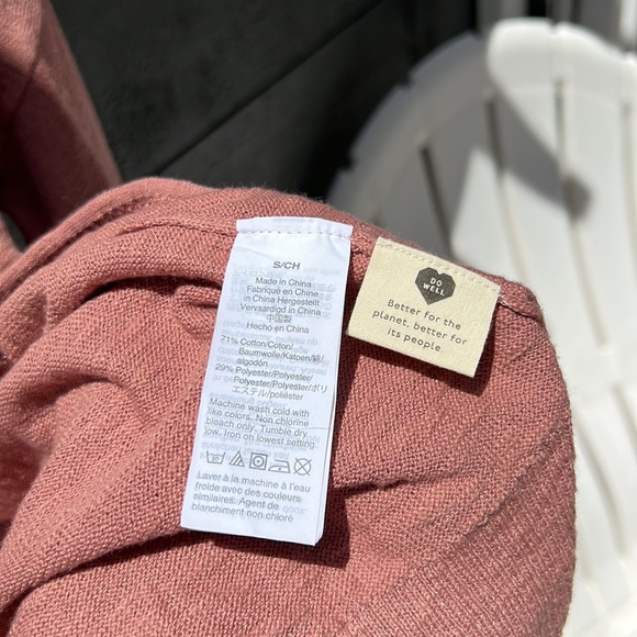NWOT Madewell Dusty Rose Cardigan small - Picture 6 of 6